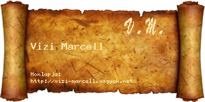 Vizi Marcell névjegykártya